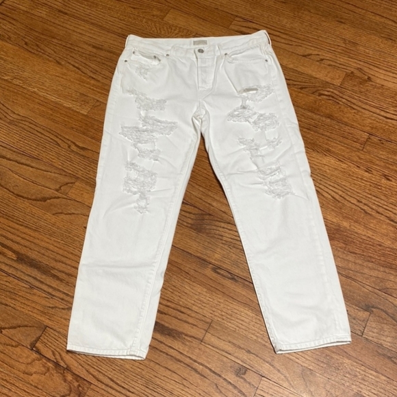 Mother Distressed Jeans Size 28 100%Cotton - Picture 1 of 6